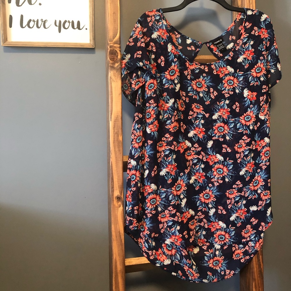 Sheer Torrid T-Shirt Blouse